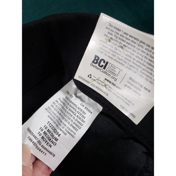 Lee Dress Pants Size 10 Womens Black Stretch Pull On High Rise Wide Leg NWT - Picture 7 of 15